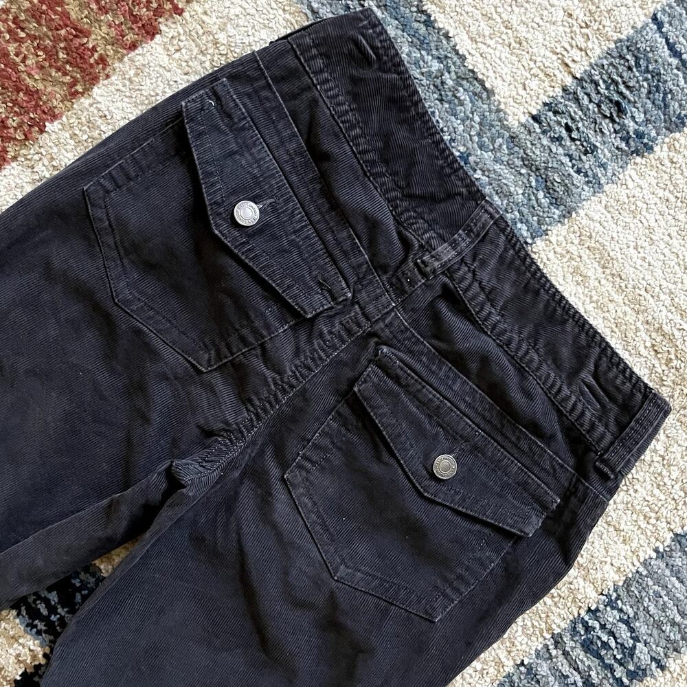 London Jean Christie Low Rise Bootcut Corduroy Gray Pants Y2K
